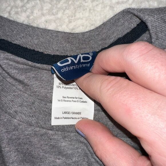 University of Pittsburgh (PITT) Embroidered Oversized Tee Gray Blue Unisex Large - Picture 5 of 10